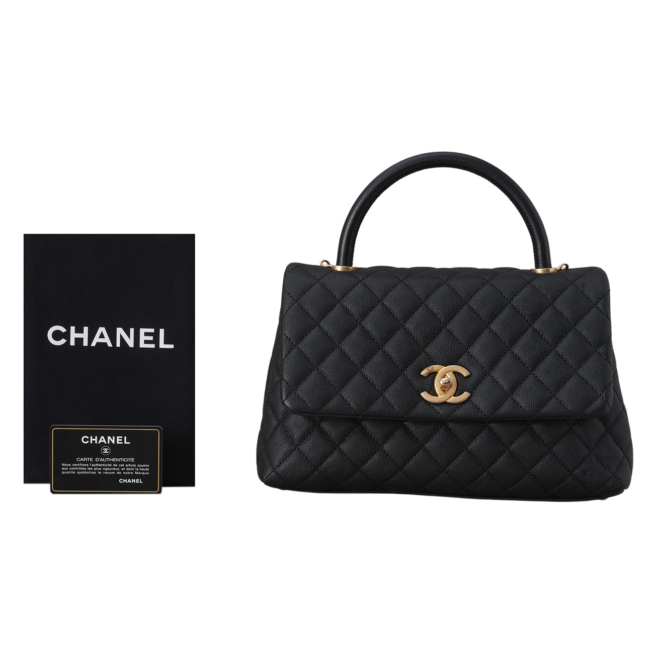CHANEL(USED)샤넬 캐비어 코코핸들 28