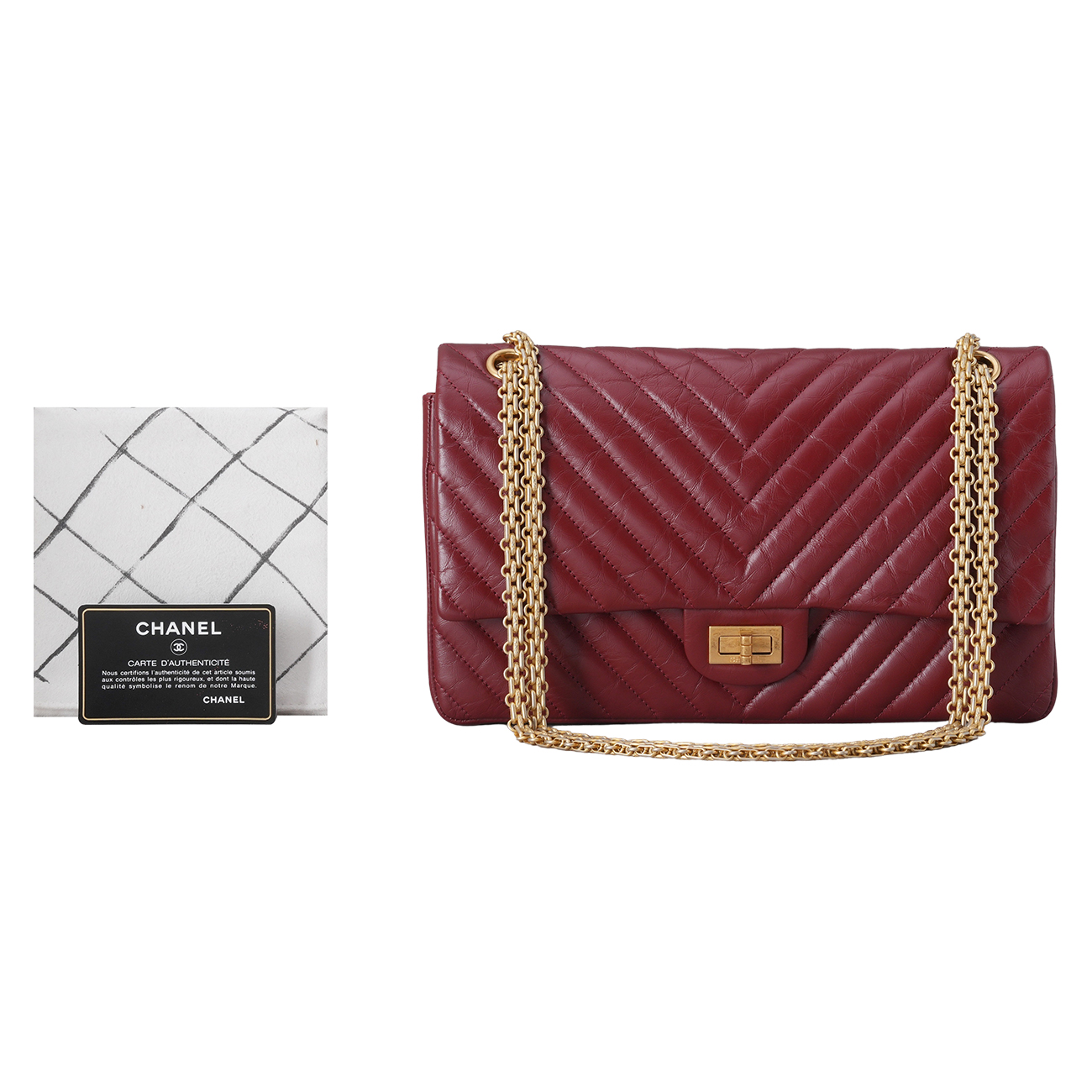 CHANEL(USED)샤넬 2.55 빈티지 쉐브론 플랩백