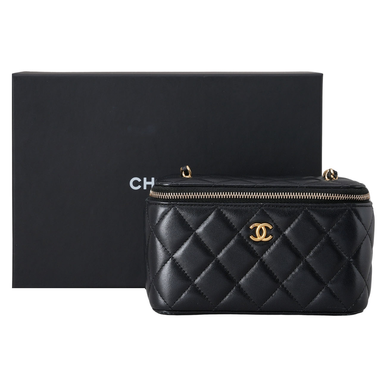 CHANEL(USED)샤넬 AP2303 직사각 베니티 골든볼