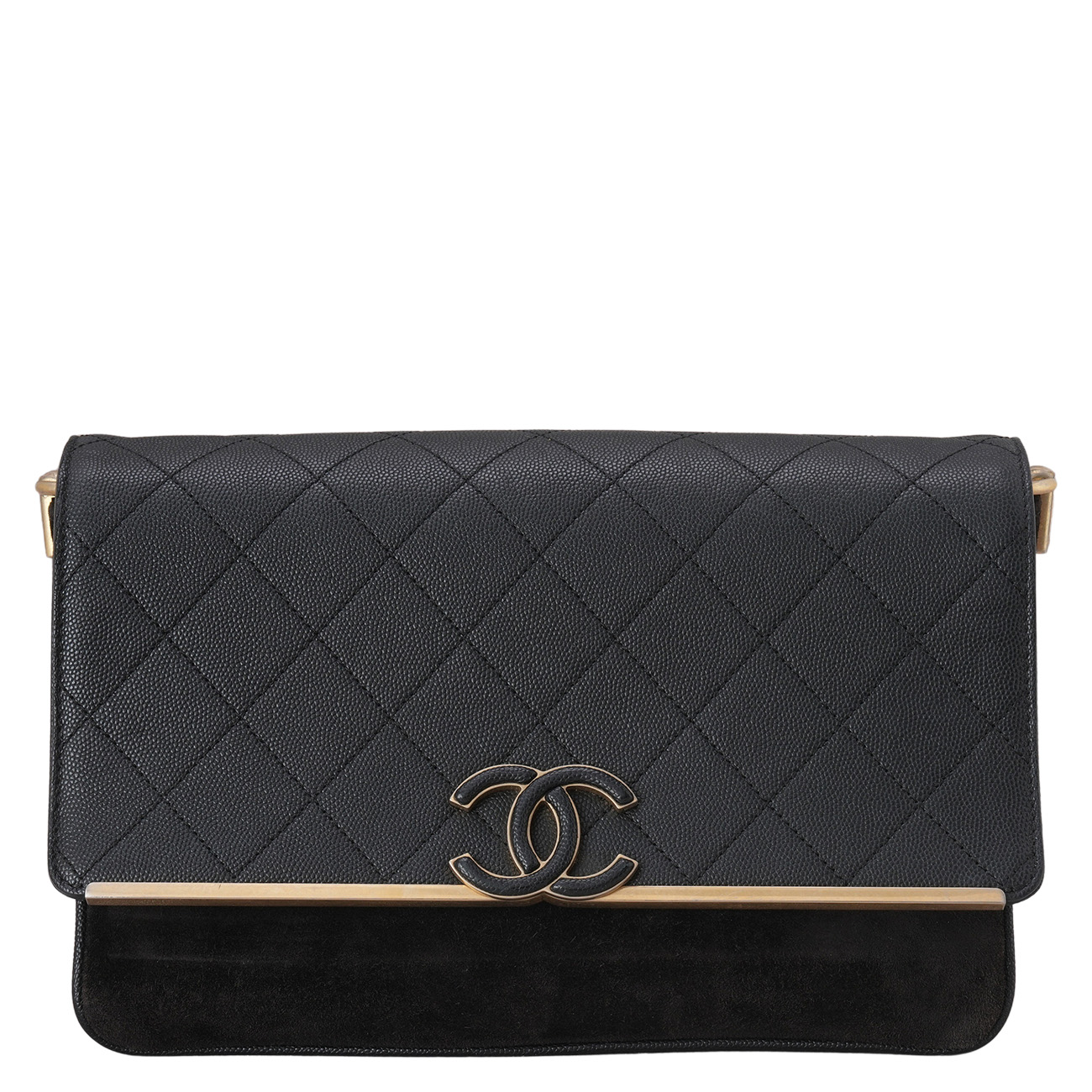 CHANEL(USED)샤넬 시즌 캐비어 CC로고 체인백