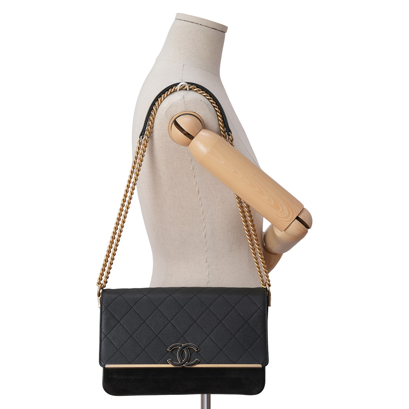 CHANEL(USED)샤넬 시즌 캐비어 CC로고 체인백