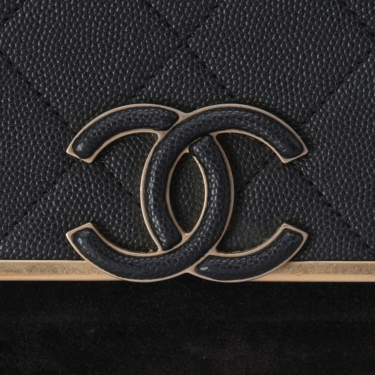 CHANEL(USED)샤넬 시즌 캐비어 CC로고 체인백