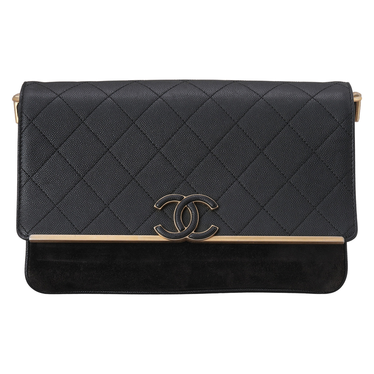 CHANEL(USED)샤넬 시즌 캐비어 CC로고 체인백