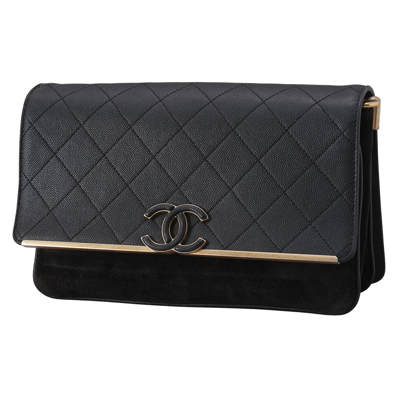 CHANEL(USED)샤넬 시즌 캐비어 CC로고 체인백