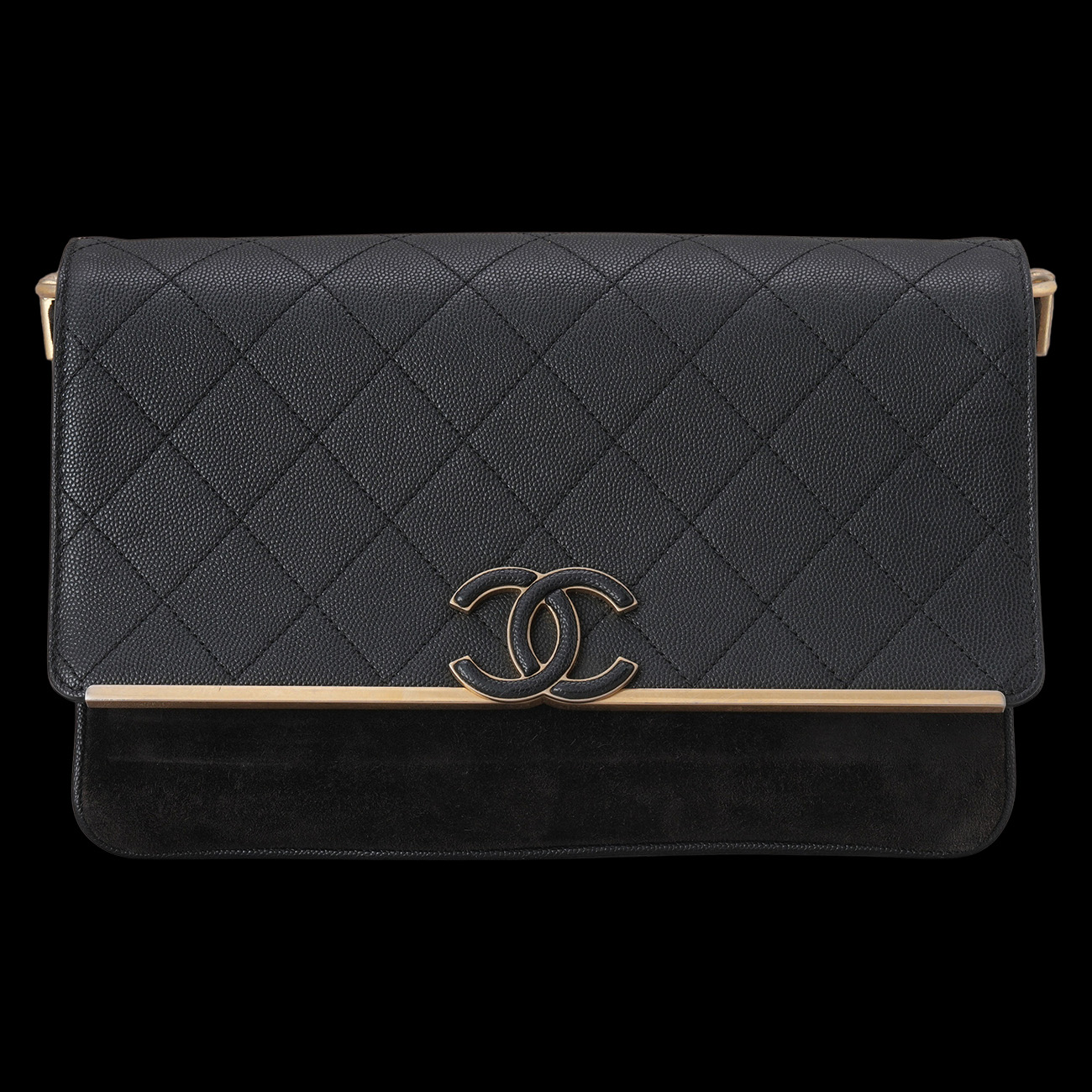 CHANEL(USED)샤넬 시즌 캐비어 CC로고 체인백