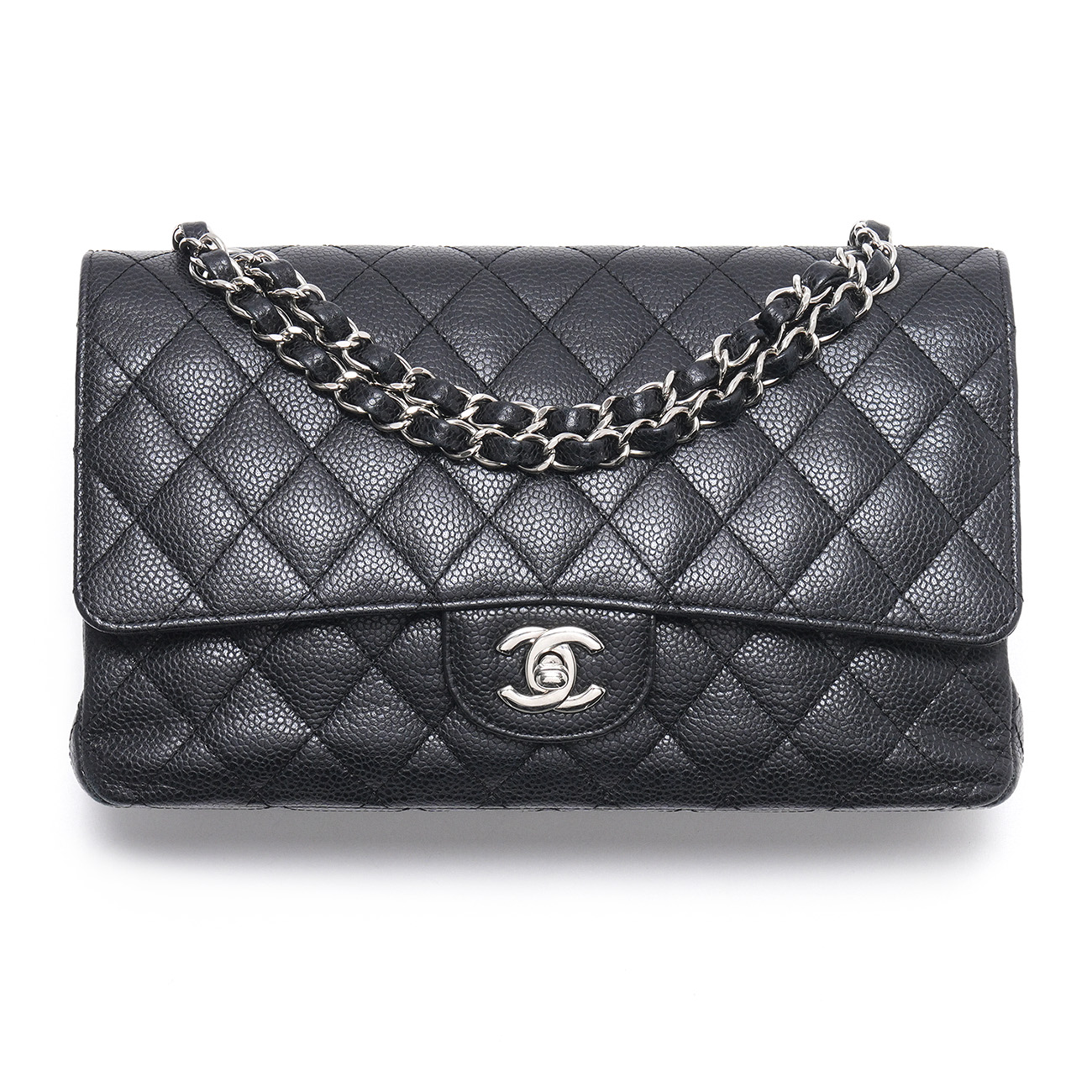 CHANEL(USED)샤넬 캐비어 클래식 미듐 플랩백