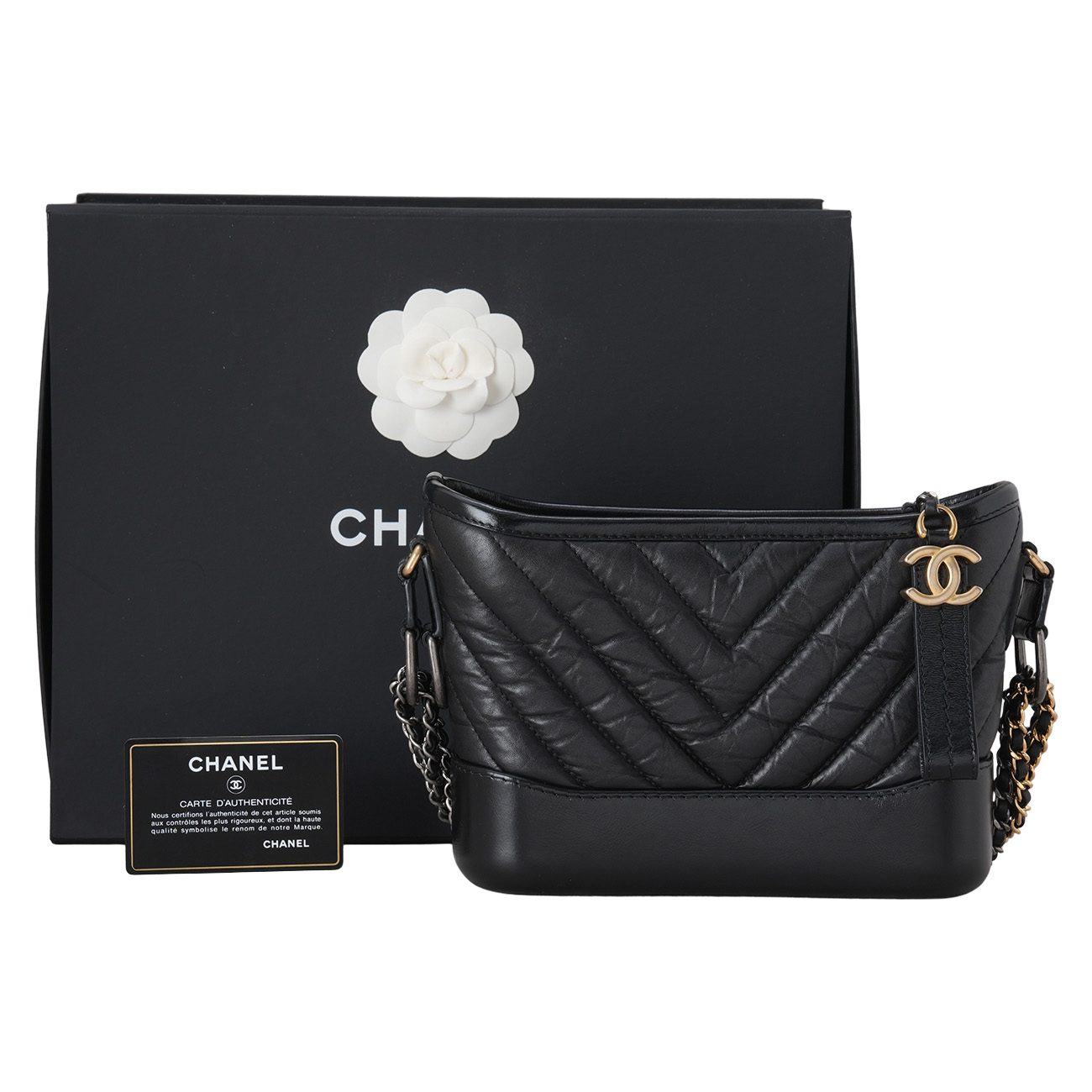 CHANEL(USED)샤넬 쉐브론 가브리엘 호보 스몰