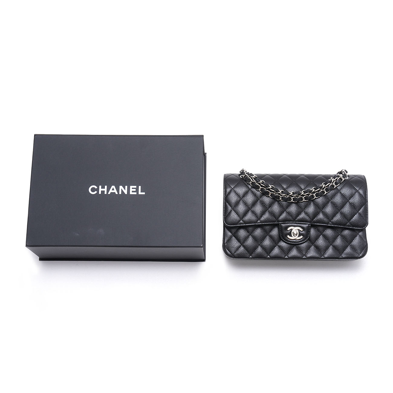 CHANEL(USED)샤넬 캐비어 클래식 미듐