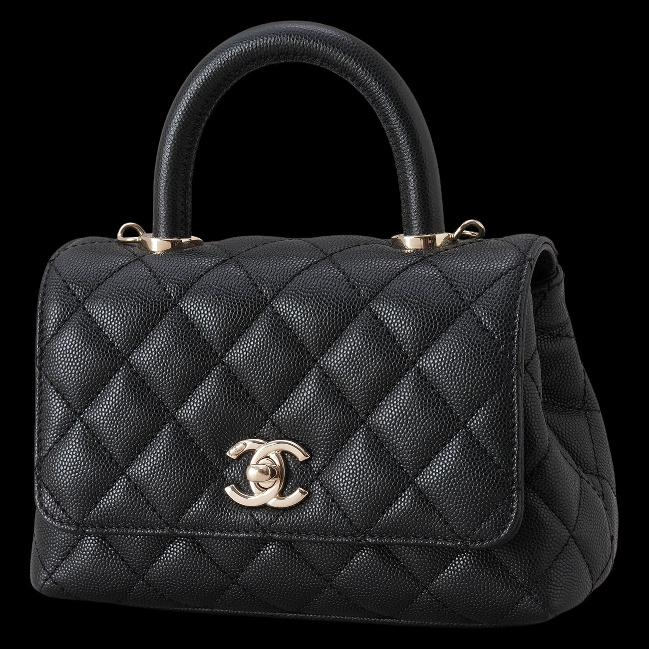 CHANEL(USED)샤넬 캐비어 코코핸들 18
