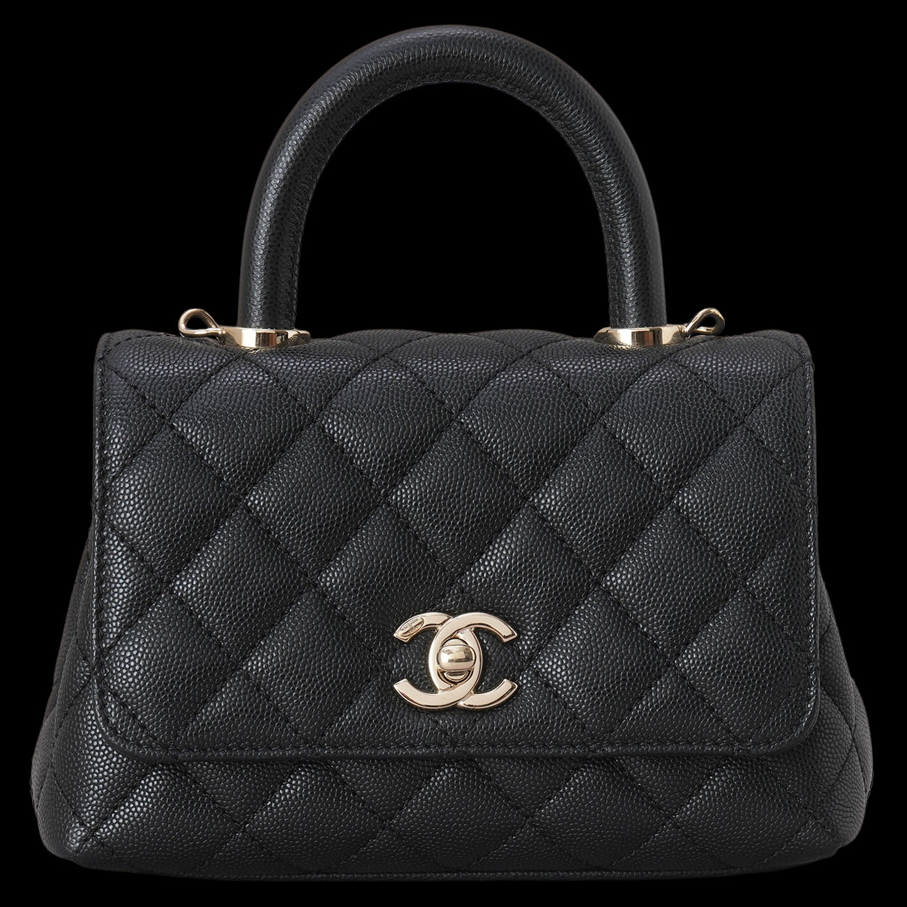 CHANEL(USED)샤넬 캐비어 코코핸들 18