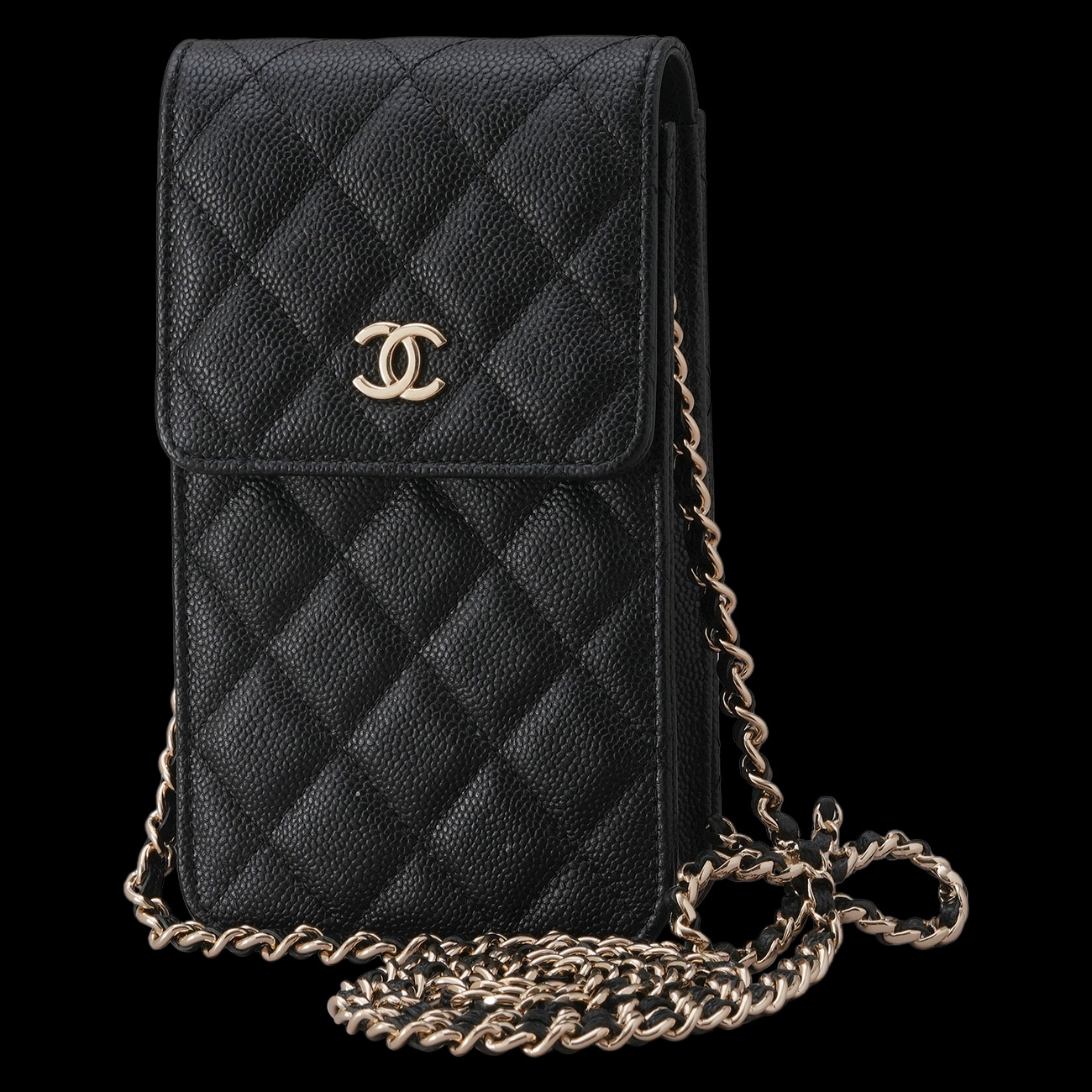 CHANEL(USED)샤넬 AP3307 캐비어 폰홀더