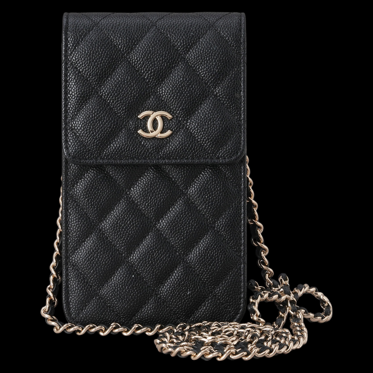 CHANEL(USED)샤넬 AP3307 캐비어 폰홀더