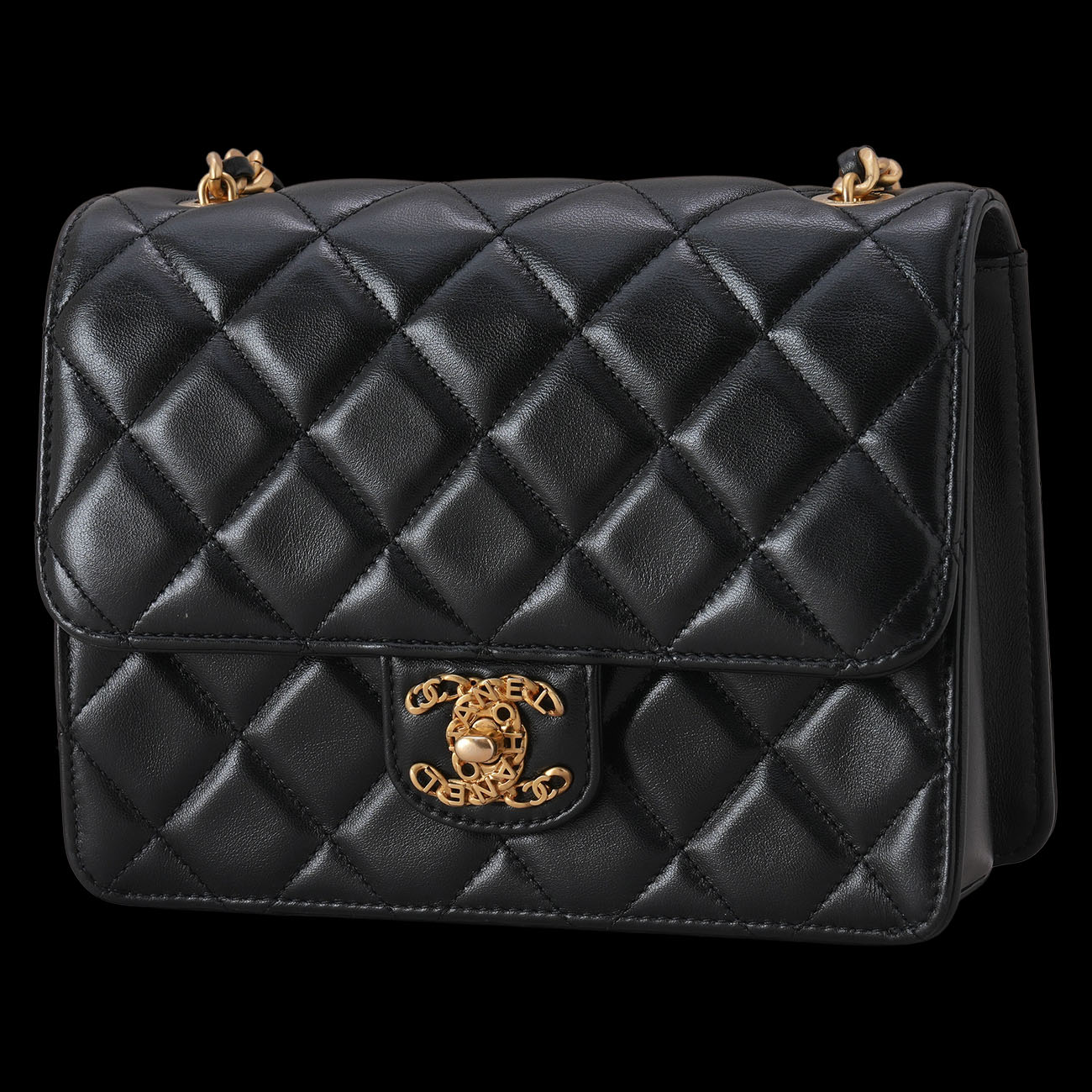 CHANEL(USED)샤넬 AS4056 시즌 CC로고 미니 플랩백