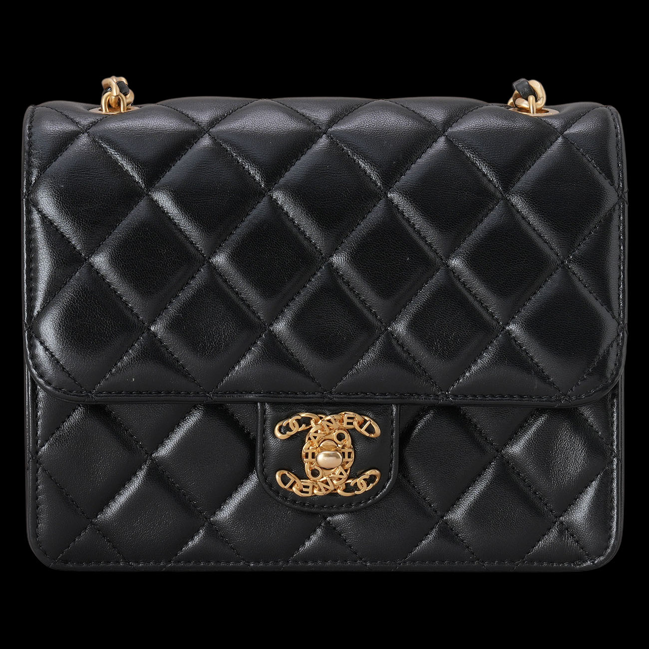 CHANEL(USED)샤넬 AS4056 시즌 CC로고 미니 플랩백