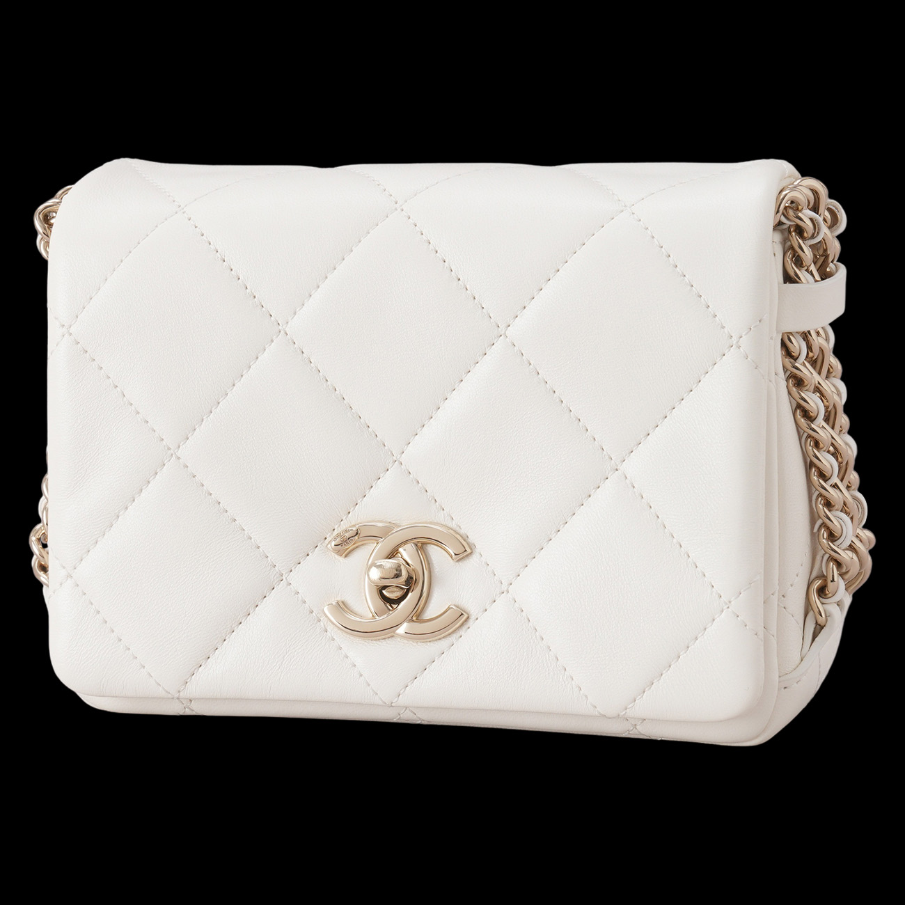 CHANEL(USED)샤넬 AS3139 미니 더블 체인 플랩백