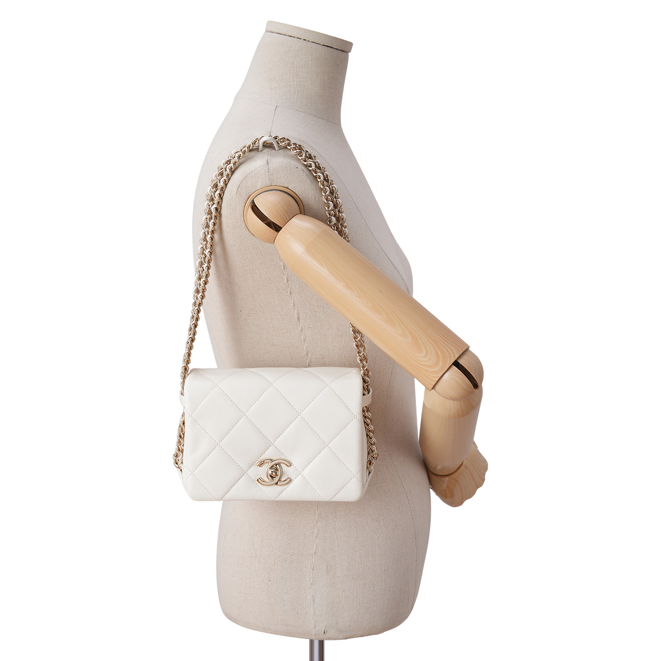 CHANEL(USED)샤넬 AS3139 미니 더블 체인 플랩백