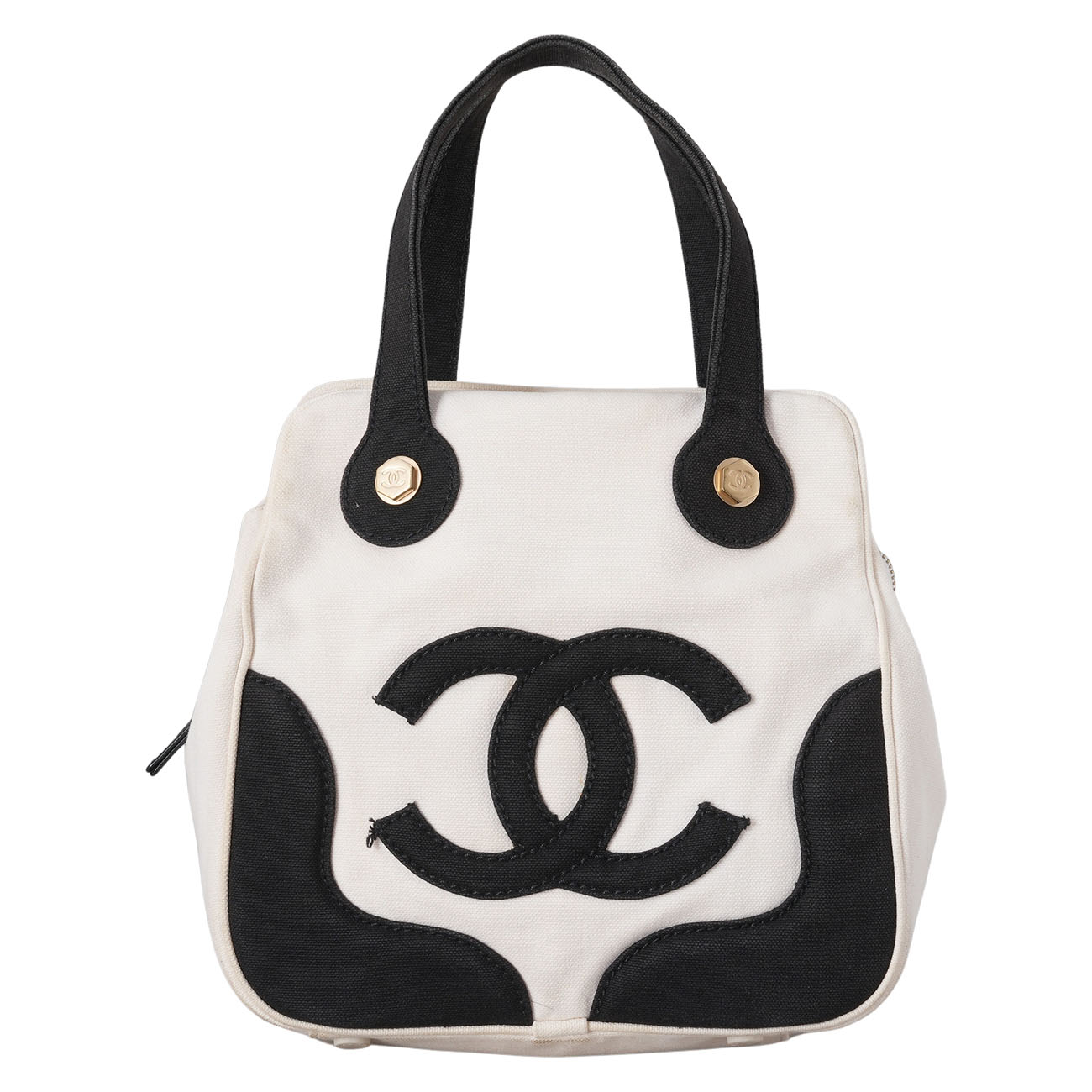 CHANEL(USED)샤넬 시즌 패브릭 토트백