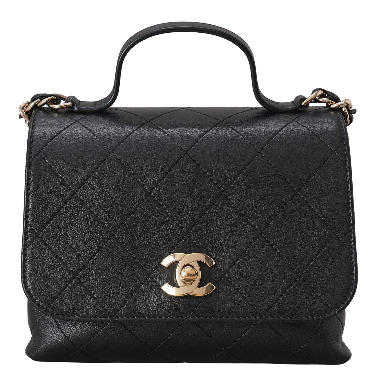 CHANEL(USED)샤넬 시즌 미니 탑핸들 체인백