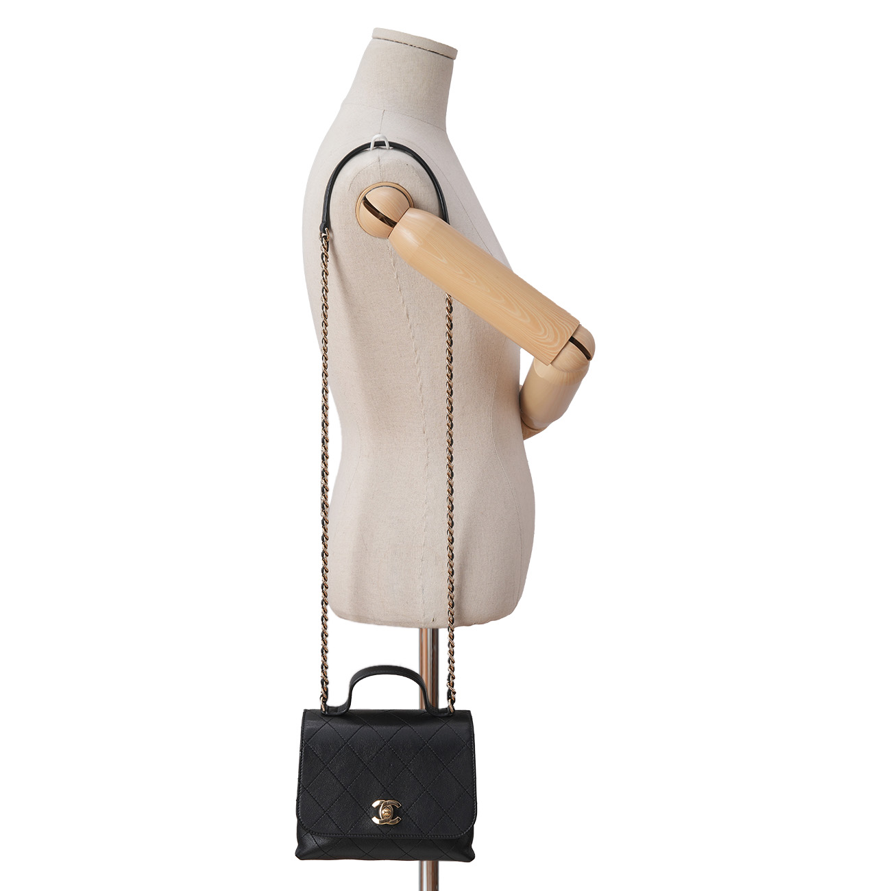 CHANEL(USED)샤넬 시즌 미니 탑핸들 체인백