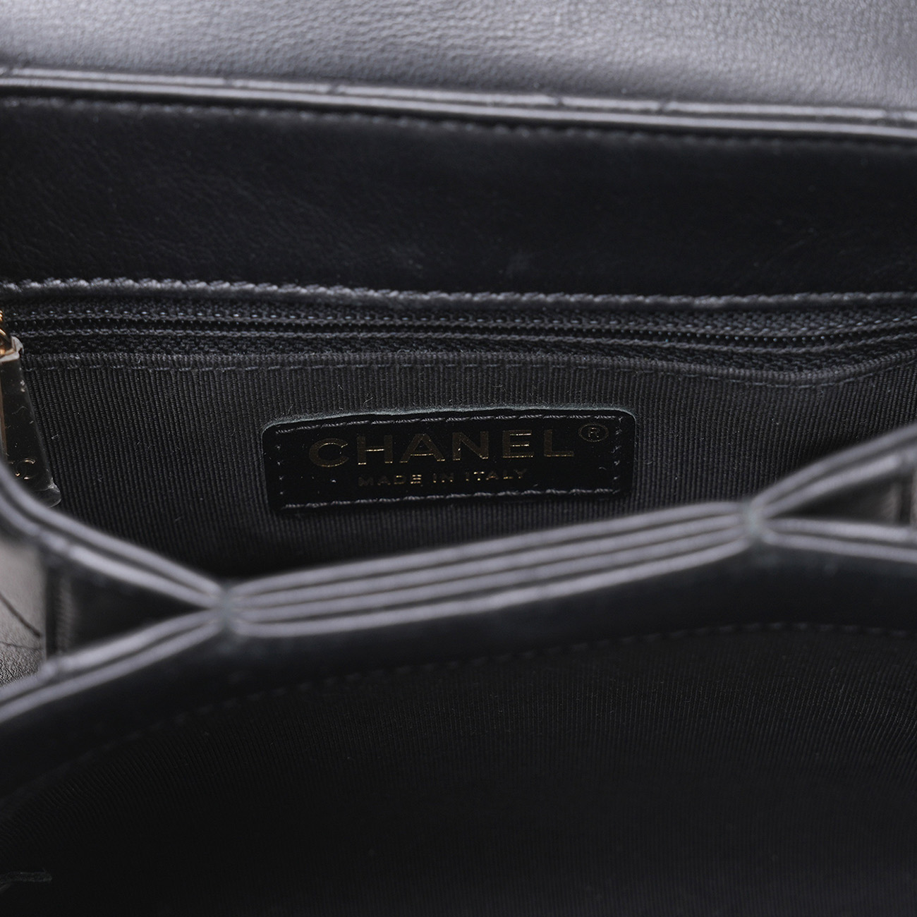 CHANEL(USED)샤넬 시즌 미니 탑핸들 체인백