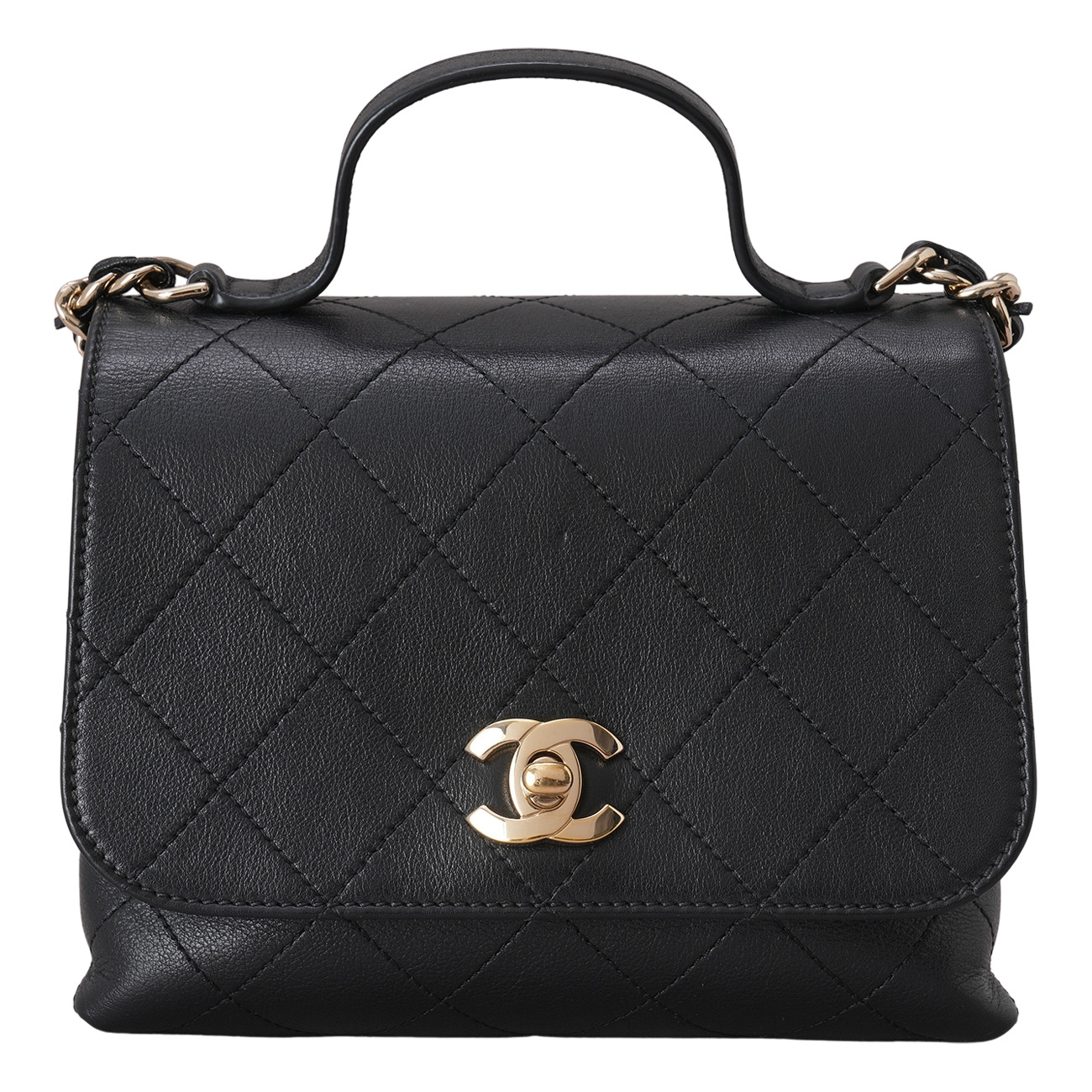 CHANEL(USED)샤넬 시즌 미니 탑핸들 체인백