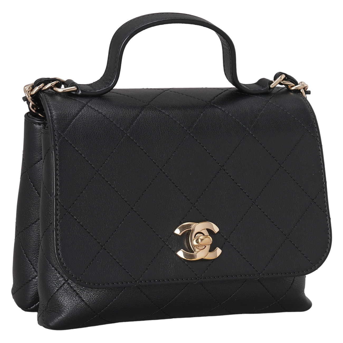 CHANEL(USED)샤넬 시즌 미니 탑핸들 체인백