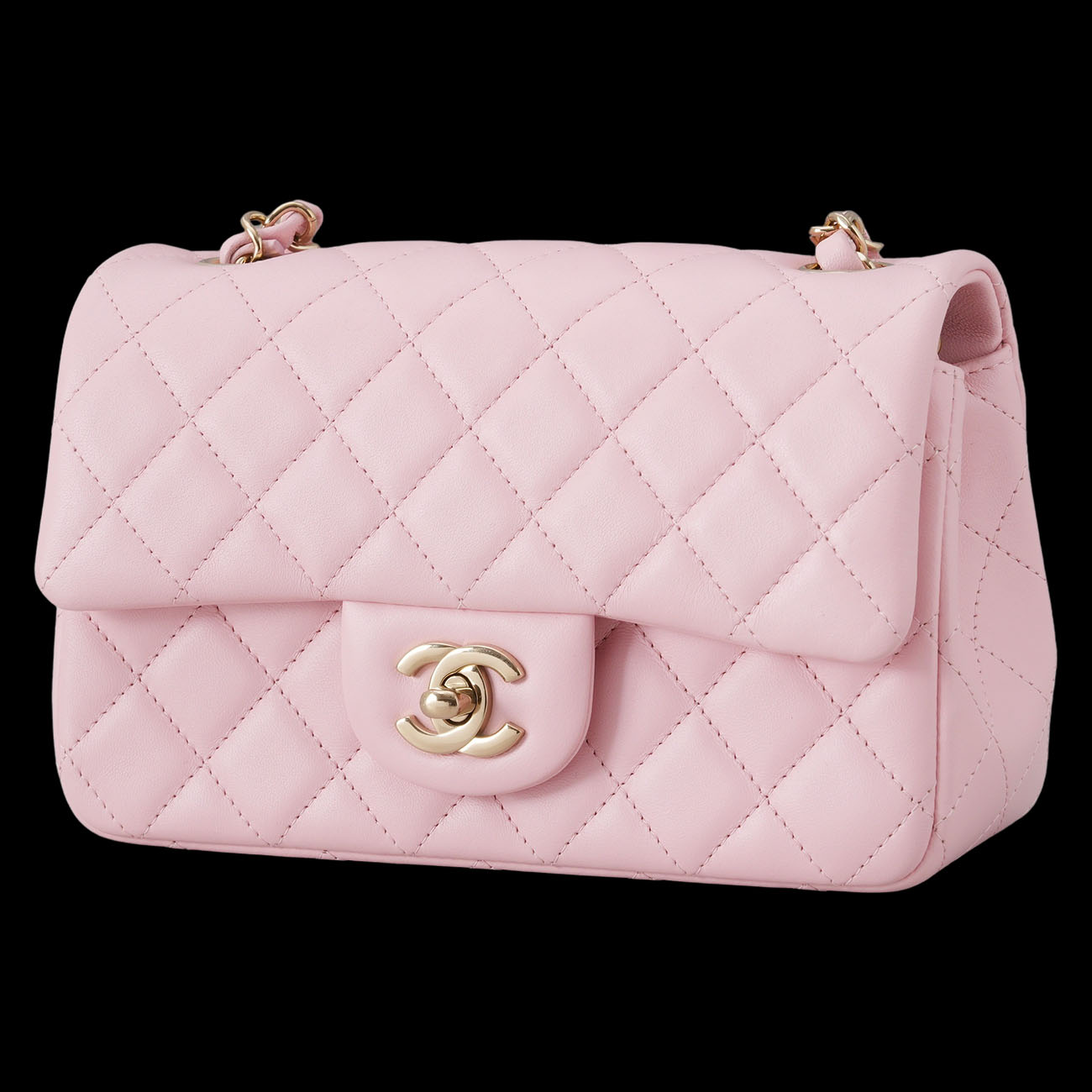 CHANEL(USED)샤넬 A69900 램스킨 클래식 뉴미니 플랩백