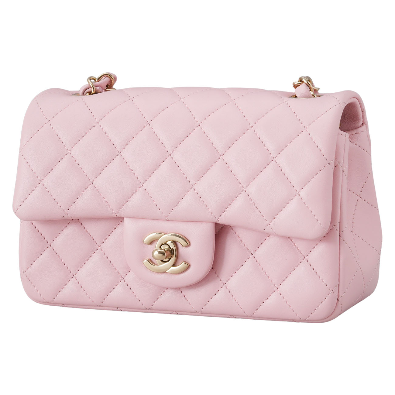 CHANEL(USED)샤넬 A69900 램스킨 클래식 뉴미니 플랩백