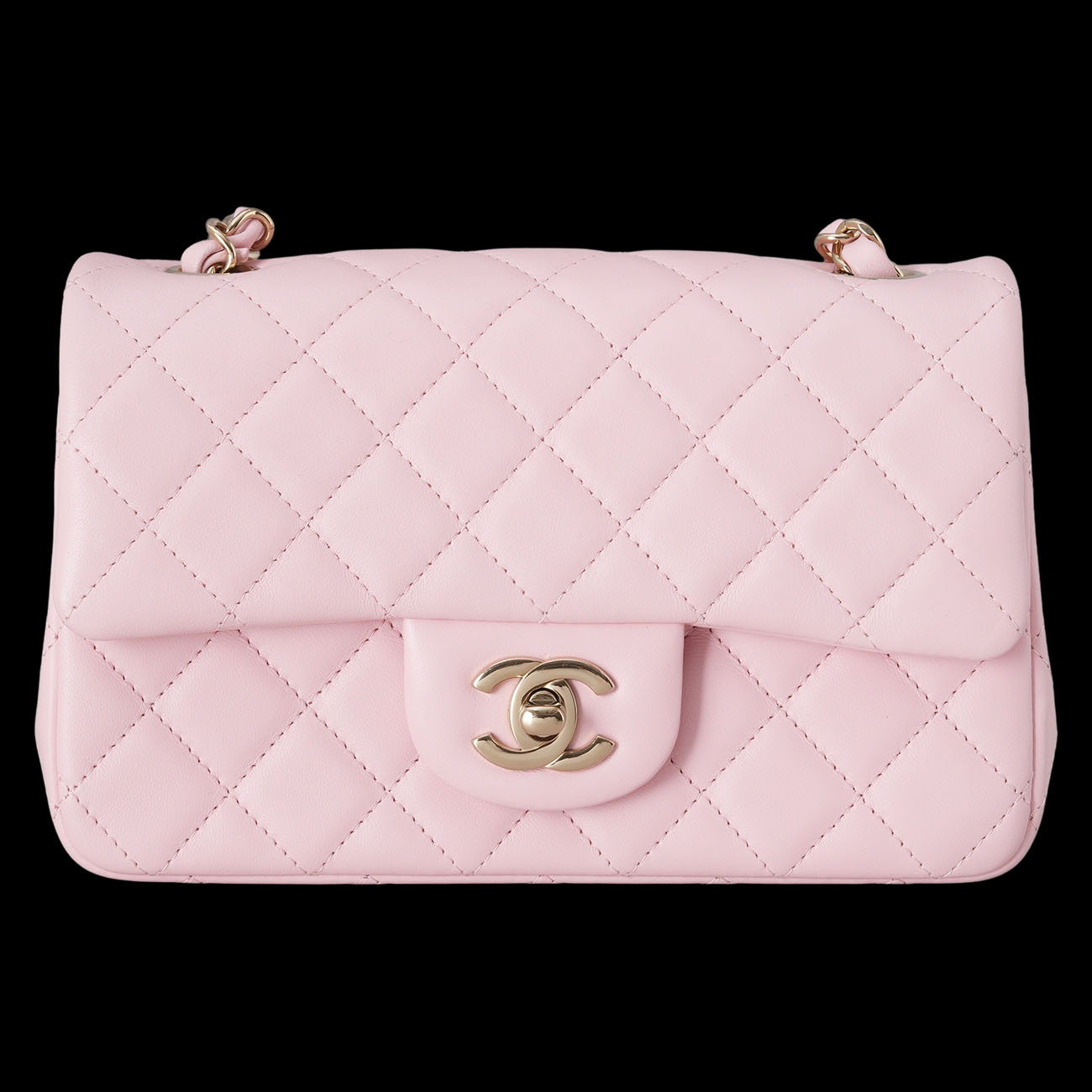 CHANEL(USED)샤넬 A69900 램스킨 클래식 뉴미니 플랩백