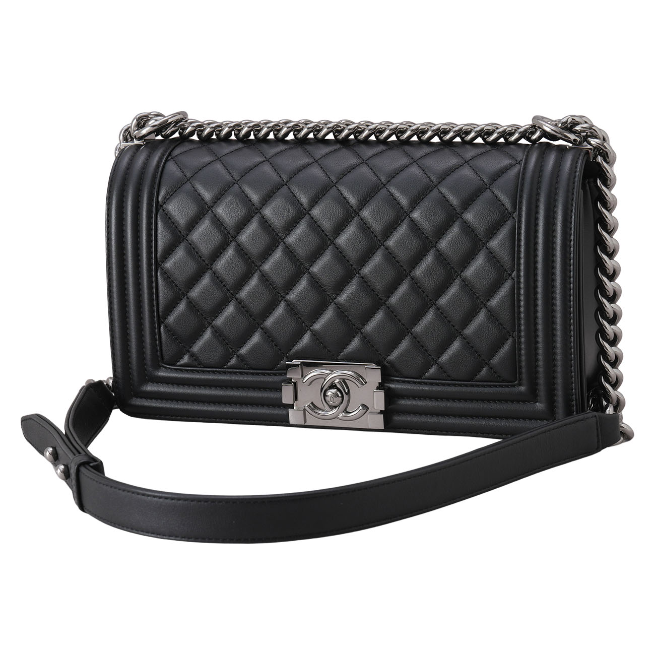 CHANEL(USED)샤넬 보이샤넬 미듐 플랩백