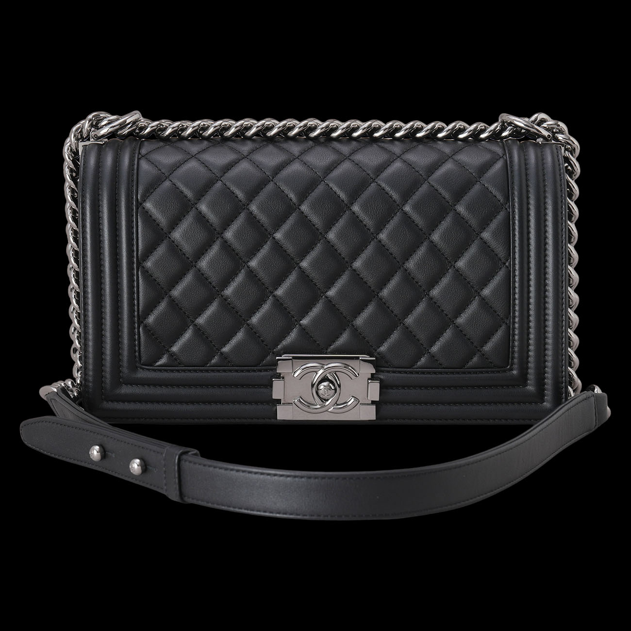 CHANEL(USED)샤넬 보이샤넬 미듐 플랩백