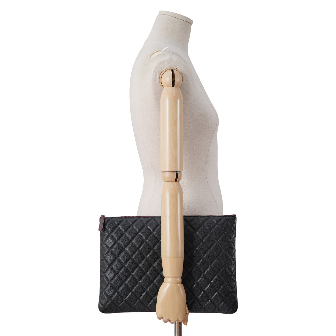 CHANEL(USED)샤넬 캐비어 클래식 클러치 라지