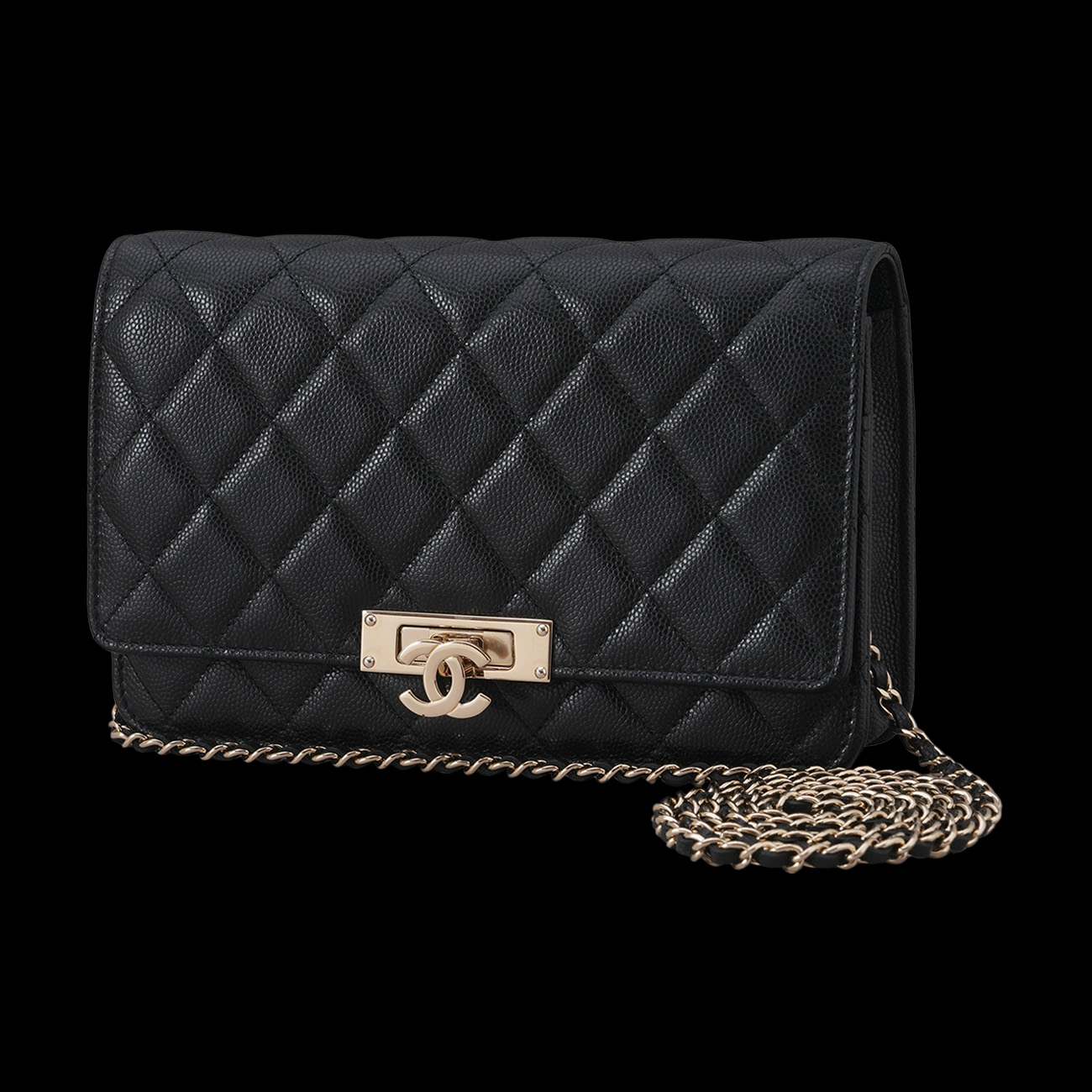 CHANEL(USED)샤넬 시즌 캐비어 WOC