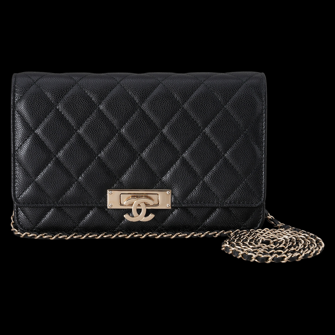 CHANEL(USED)샤넬 시즌 캐비어 WOC