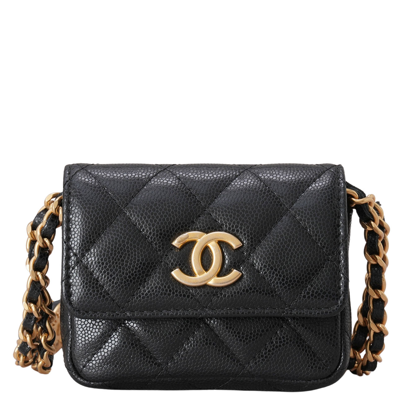 CHANEL(USED)샤넬 시즌 캐비어 벨트백