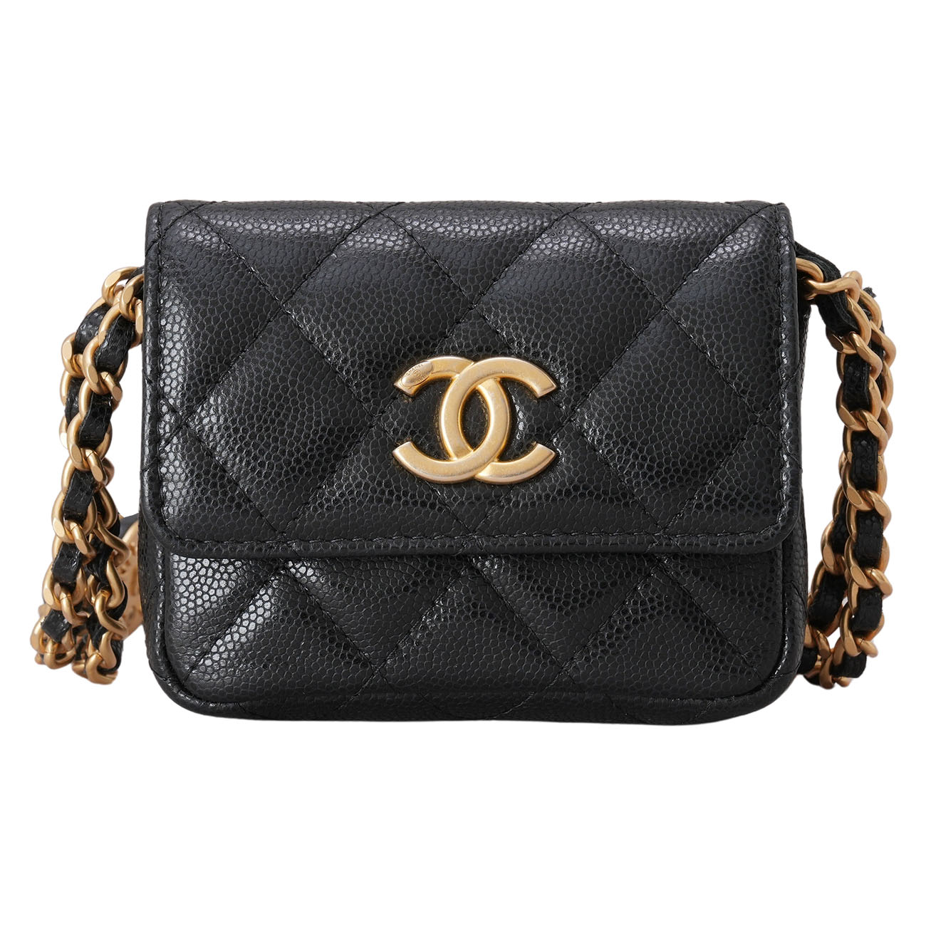 CHANEL(USED)샤넬 시즌 캐비어 벨트백
