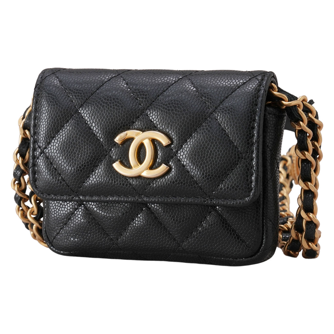 CHANEL(USED)샤넬 시즌 캐비어 벨트백