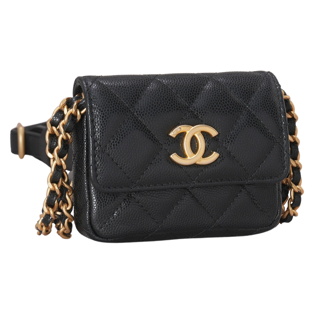 CHANEL(USED)샤넬 시즌 캐비어 벨트백