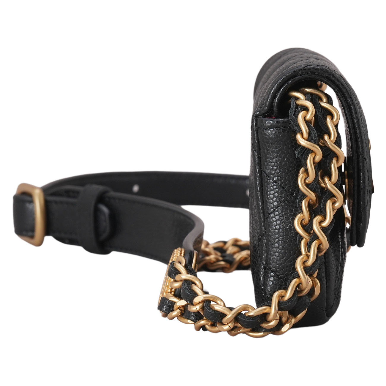 CHANEL(USED)샤넬 시즌 캐비어 벨트백