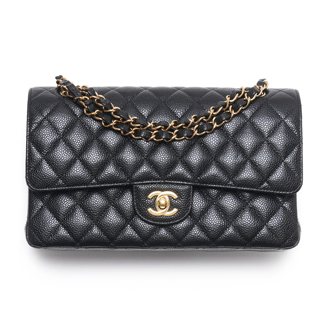 CHANEL(USED)샤넬 캐비어 클래식 미듐 플랩백