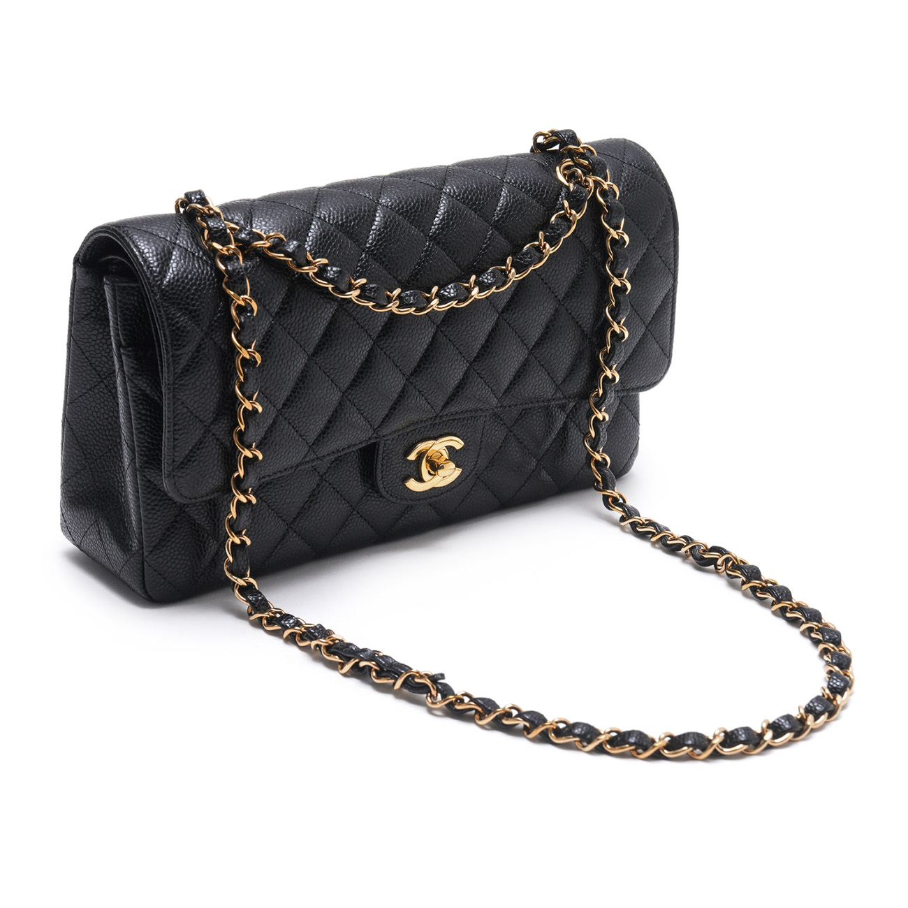 CHANEL(USED)샤넬 캐비어 클래식 미듐 플랩백