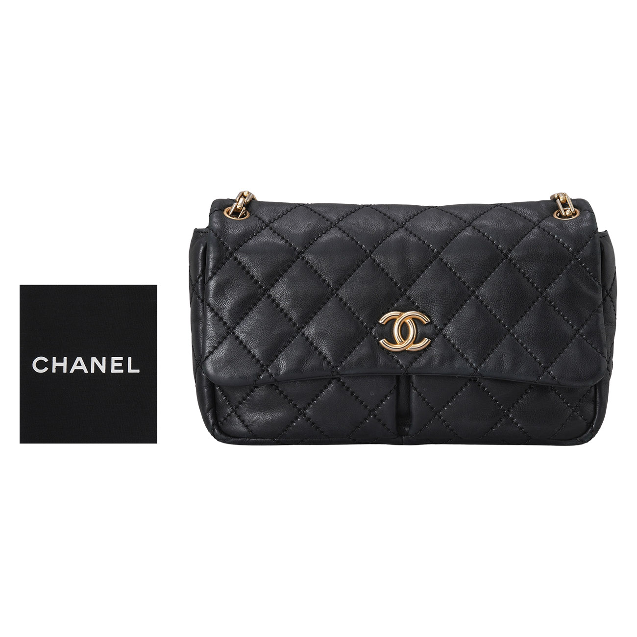 CHANEL(USED)샤넬 CC로고 시즌 플랩백