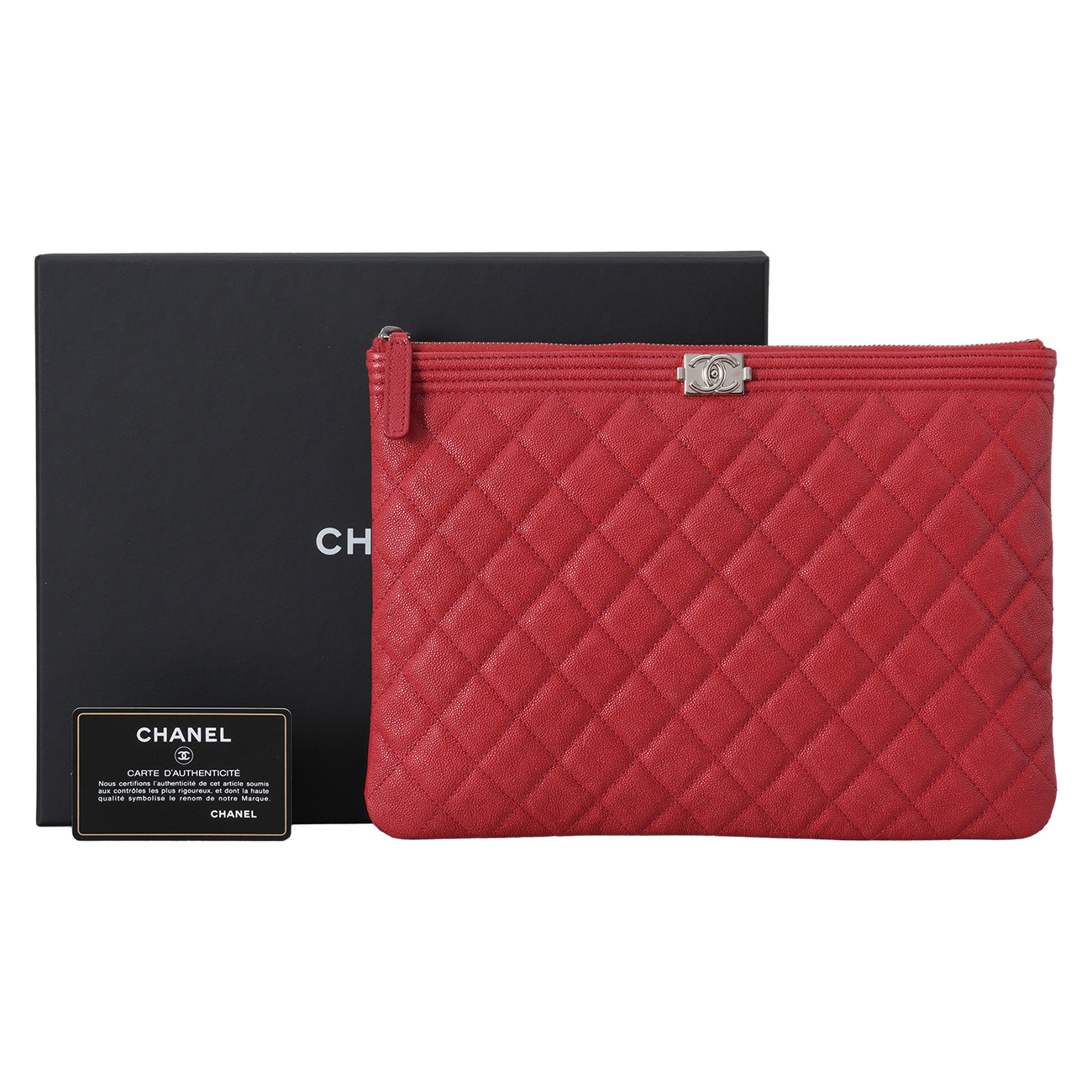 CHANEL(USED)샤넬 A84407 보이샤넬 클러치