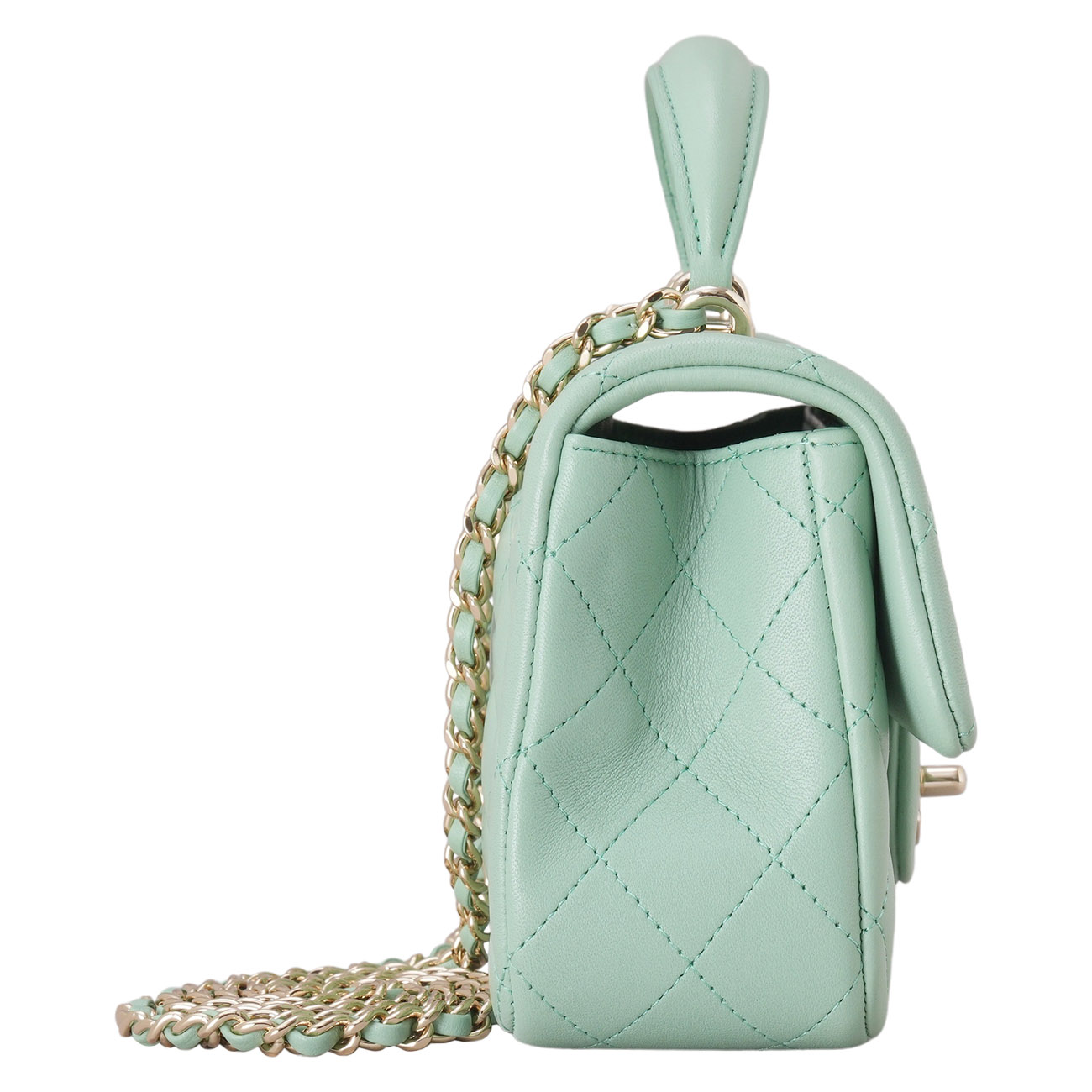 CHANEL(USED)샤넬 AS2431 클래식 뉴미니 탑 핸들백