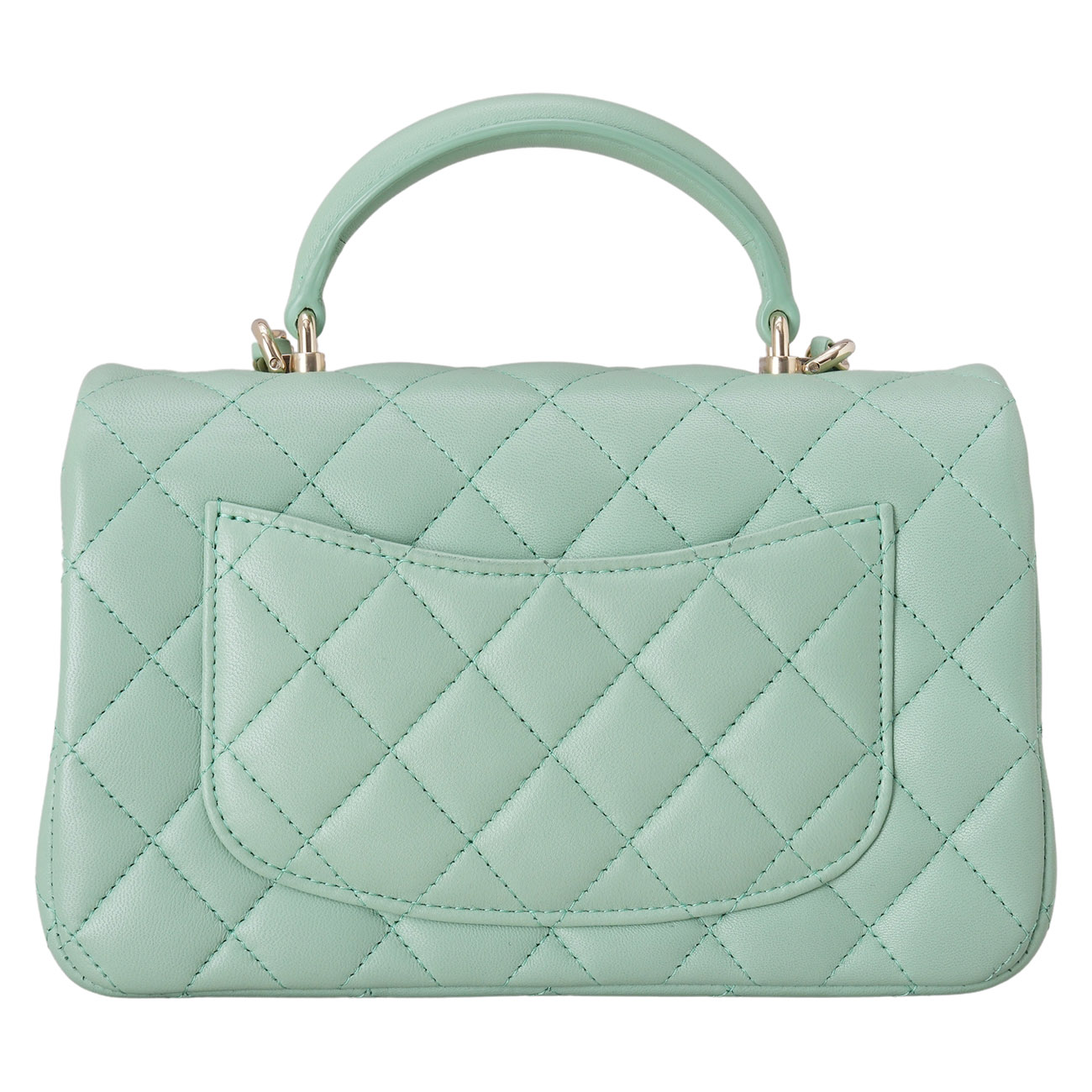 CHANEL(USED)샤넬 AS2431 클래식 뉴미니 탑 핸들백