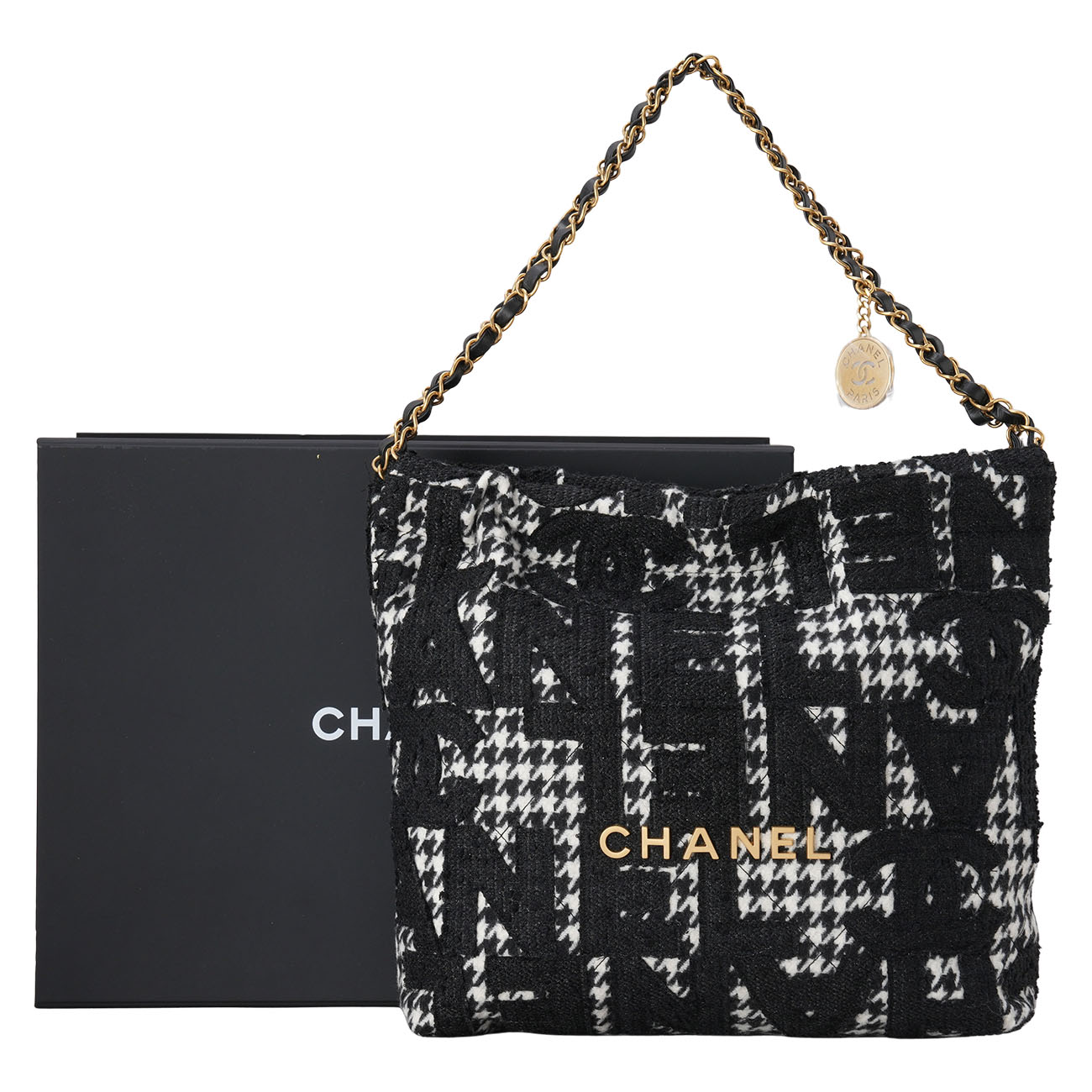 CHANEL(USED)샤넬 AS3260 시즌 트위드 22백 스몰