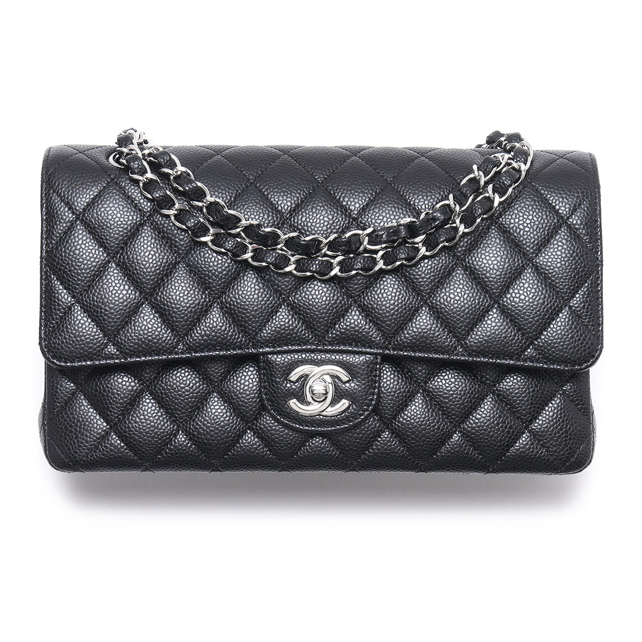 CHANEL(USED)샤넬 캐비어 클래식 미듐 플랩백