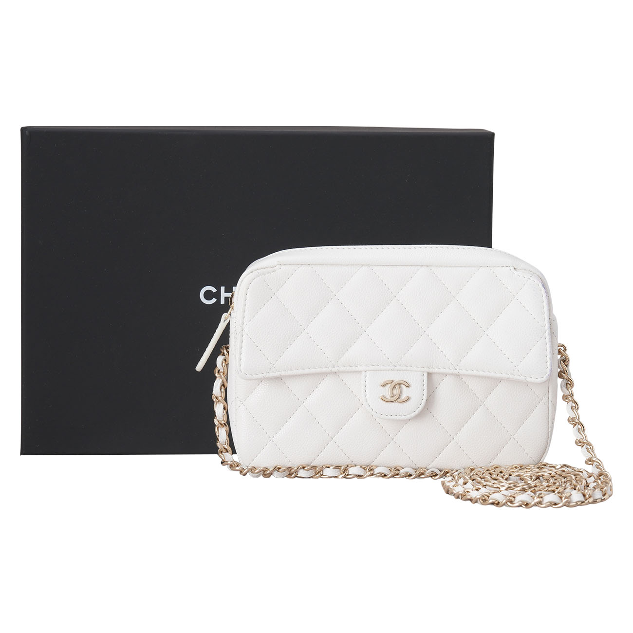 CHANEL(USED)샤넬 캐비어 시즌 미니 카메라백