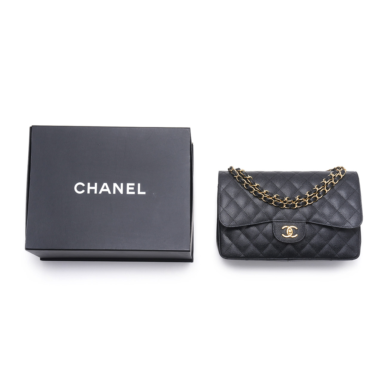 CHANEL(USED)샤넬 캐비어 클래식 점보 플랩백