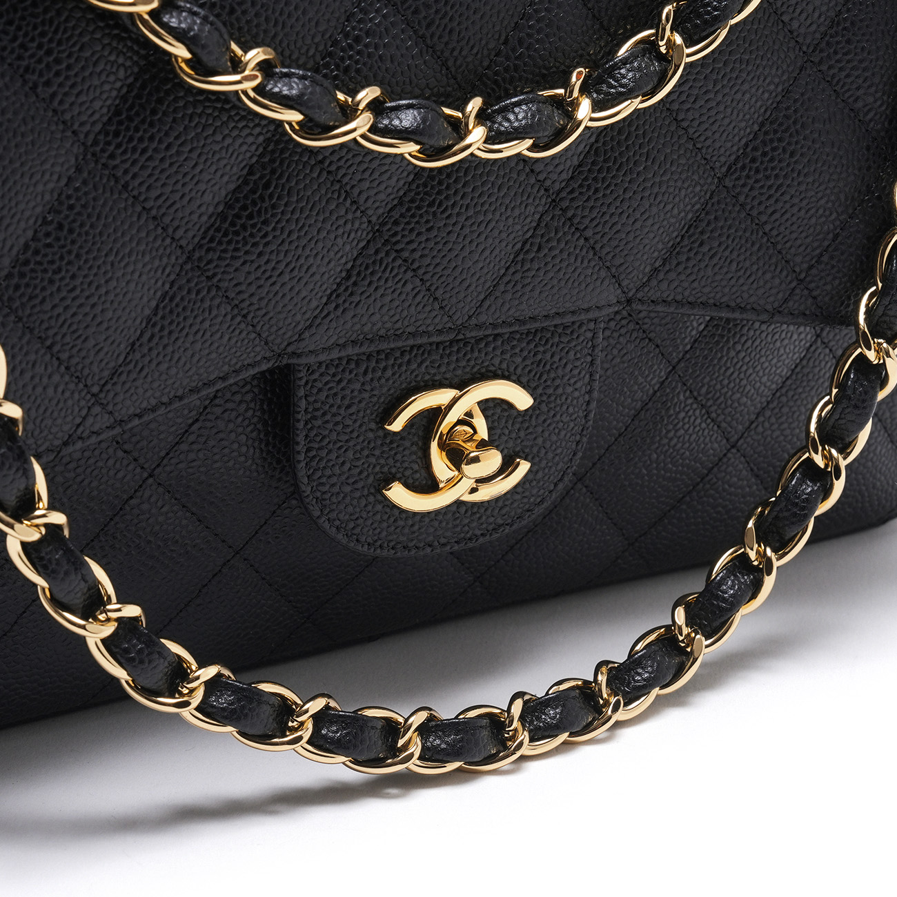 CHANEL(USED)샤넬 캐비어 클래식 점보 플랩백